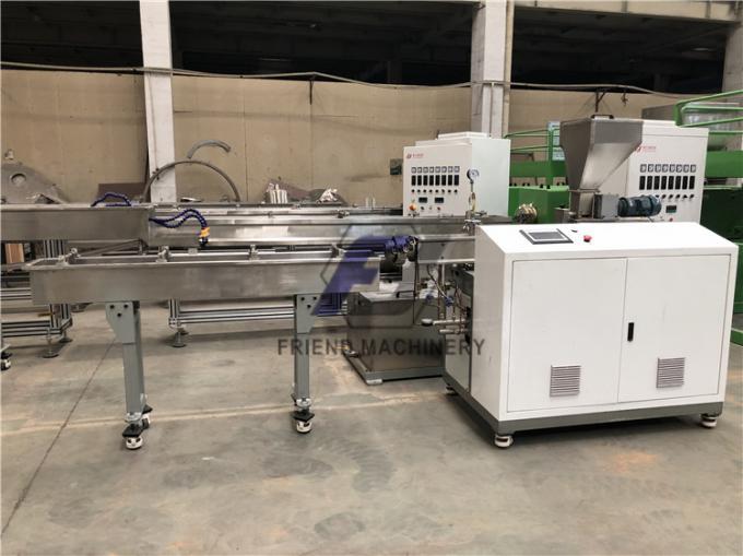 Linea di riciclaggio di plastica macchina del mini ANIMALE DOMESTICO parallelo di pelletizzazione dell'ANIMALE DOMESTICO della vite del doppio 1
