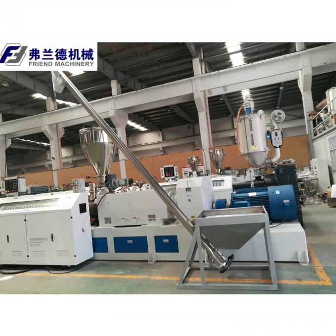 Linea di granulazione gemellata macchina di pelletizzazione del PVC della vite 550kg/H 10mm 1