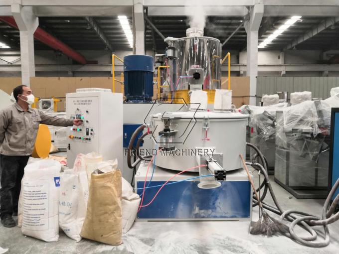 Il PE spolverizza la linea di produzione dell'estrusione di profilo di WPC vite gemellata conica 0
