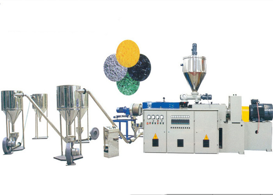 Good price Linea gemellata conica di pelletizzazione del PVC dell'estrusore a vite con la polvere del PVC/materiale del calcio in linea