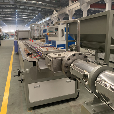 Un buon prezzo. linea composita di plastica di legno dell'estrusione di profilo di 300mm WPC con la vite gemellata in linea