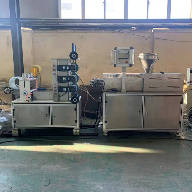 linea di plastica resistente dell'estrusione del laboratorio della vite WPC di 35mm di acqua 3