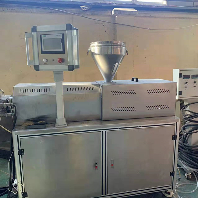 linea di plastica resistente dell'estrusione del laboratorio della vite WPC di 35mm di acqua 1